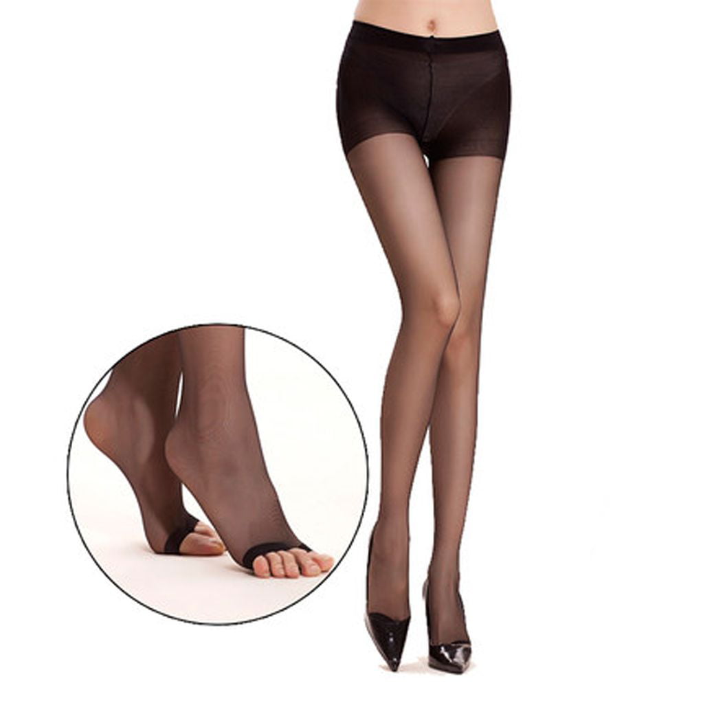 Women Super Elastic Long Stockings Thin Footed Tights Shaping Stretchy Pantyhose