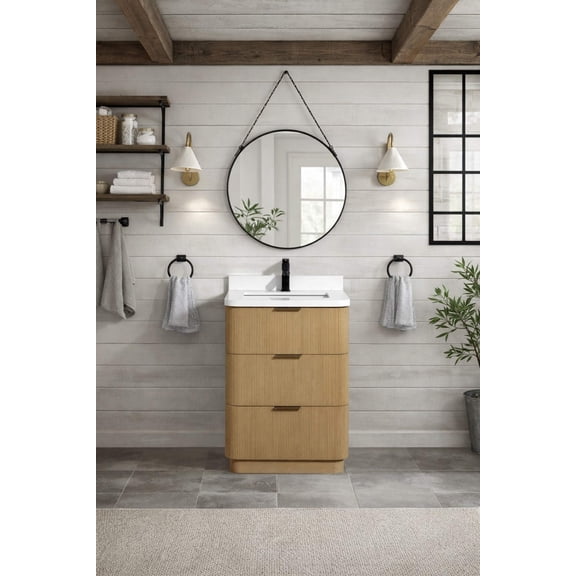 Calamigo 24" Bathroom Vanity Oak