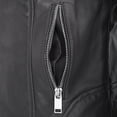 thumbnail image 6 of BLUE WELLFORD Pattie Women's Black Leather Biker Jacket - Chic Collar, Press Stud Closure, Front Zip Fastening, & Zipped Side Pockets, 6 of 6