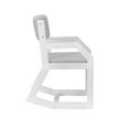 thumbnail image 6 of Linon Sutton Sled Base Modern Accent Chair, White/Gray, 6 of 8