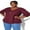 Bordeaux, variant on City Chic Womens Plus Size Sexy Fling Elbow Sleeve Top