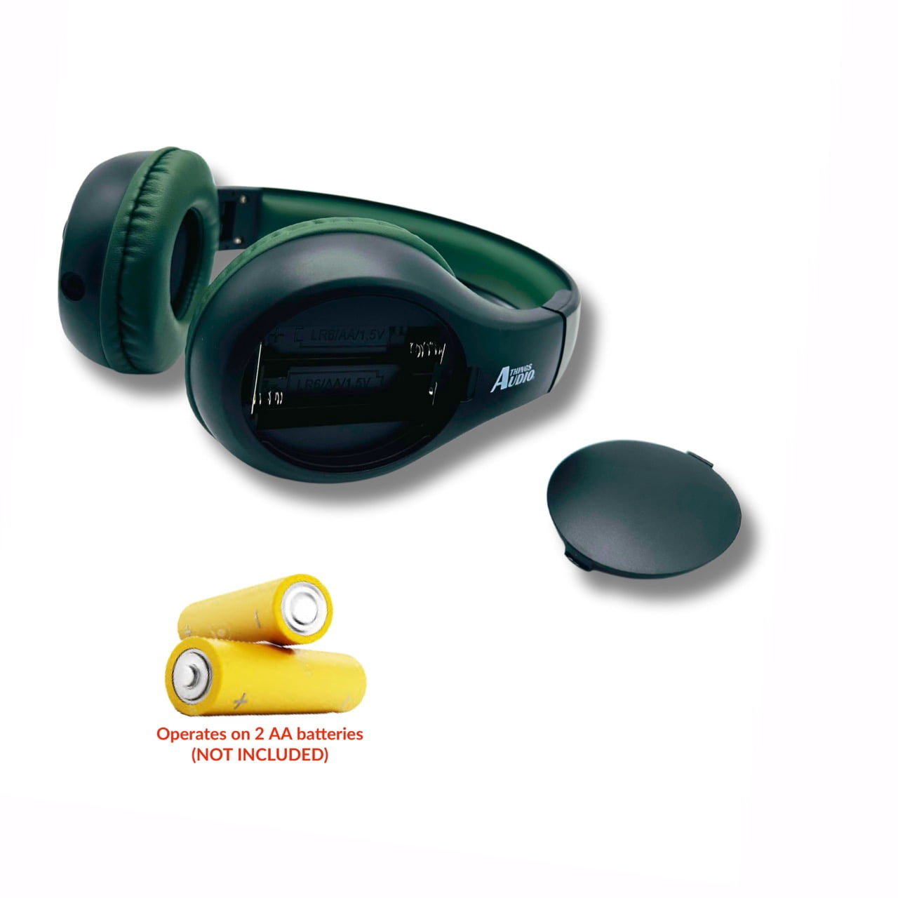 FM Radio Headphones Pull-Out Antenna, Great Reception, Sound Quality, Light Weight, Walking, Ease of Use, Jogging, Relaxing, School, Talk Radio, Require 2AA Batteries (Not Included) Black & Army Green