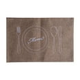 thumbnail image 2 of Snmubt Linen Placemats Fabric Table Mats Insulated Placemats Embroidered Placemats Cotton And Linen Western Placemats (Coffee), 2 of 6