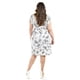 thumbnail image 3 of Vestido estampado flores Roman Fashion Tallas Extras 8867-13 Blanco flores 42, 3 of 6