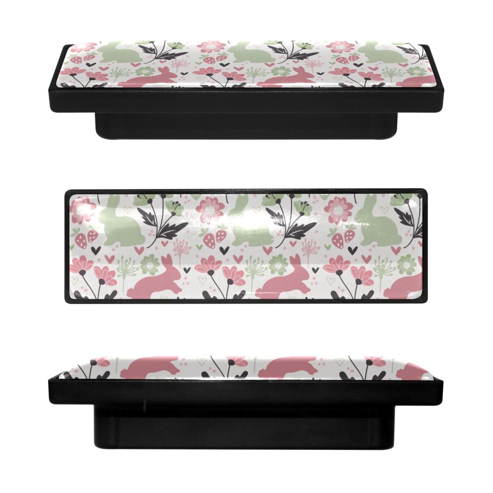 Drawer Lack Rabbit 4 Pcs Rectangle Cabinet Handle Cupboard Knob Drawer Pulls Handle Rabbit ...