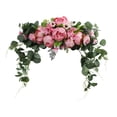 thumbnail image 1 of Decoraciones de flores de arco de boda Hermosa guirnalda con hojas Flor artificial para la de fiesta de la pared Día de San Valentín Rosa, 1 of 9
