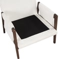 thumbnail image 4 of 35" Velvet Upholstery Butacas Para Sala Couch, Comfy Small Chair with High-Density Sponge, Reading Nook Chair with Padded Feet for Living Room, Study Rooms, White, 4 of 9