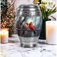 thumbnail image 4 of MUKTIVE Cardinal Urn for Memorial Remains - Cremation Urns for Adults - Large Decorative Urns for Human Ashes Adults - 10 Inch Ashes Urn for Mom, 4 of 7