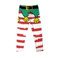 thumbnail image 2 of YUNAFFT Girls Printed Leggings Wearable Outerwear Christmas Print Anti-Slip Waistband Festive Holiday Style, 2 of 5
