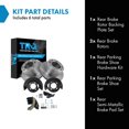 thumbnail image 2 of Kit de pastillas y discos de freno TRQ semimetálicos para Dodge Ram 2003-05, 2 of 9