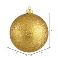 thumbnail image 2 of Vickerman 4" Antique Gold Sequin Ball Ornament, 6 per Bag, 2 of 5