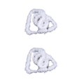 thumbnail image 3 of kurtrusly 5pieces Christmas Ribbon Safe Ingredients High-end Texture Fine Stitching Non-shedding Xmas Ribbon white 2Set, 3 of 6