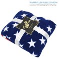 thumbnail image 6 of Catalonia Sherpa Reversible Print Patriotic American Flag Blanket 60"x50" Plush Super Soft Warm Polar Fleece Throws for Couch, Sofa, Bed, 6 of 7