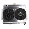 thumbnail image 2 of Primecooling 3 Row All Aluminum Radiator +Fan (12 Inches Dia.) Shroud for 1972-86 Jeep CJ Series w/GM Chevy SBC Engine Conver., 2 of 4