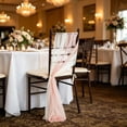 thumbnail image 6 of SLYNSHome Chiffon Chair Sash, Two Tone Pearl Sheer Chair Back Decor, Elegant Wedding Chair Cover for Banquet Hotel Party Event Decoration, 6 of 6