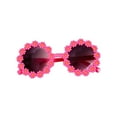 thumbnail image 1 of TIELUTT Pet Sunglasses Flower Sunglasses Circular Role Playing Glasses Photo Props Glasses for Cats and Small and Medium Sized Dogs Leash Double Dog Harness with Leash Rhinestone Choker Dog Dog Harnes, 1 of 8