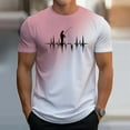 thumbnail image 2 of LUOGENLI T-shirts pour Homme pour Hommes T-Shirt Dégradé 3D à Manches Courtes Col Rond T-Shirt Tee T-shirts Hommes Blanc St. Patrick 4TG T-shirts pour Hommes T-shirts Graphiques Saint-Valentin TG, 2 of 4