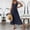 Navy, variant on Oplxuo Plain Maxi Sundress for Women 2025 Casual Loose Smocked Tank Dress Sleeveless V Neck Summer Beach Tiered Long Dress