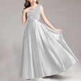 thumbnail image 5 of ATOGUTA Girls Dress Wedding Satin Dresses Princess Birthday Party Prom Ball Gown Size 0-13, 5 of 7