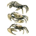 thumbnail image 1 of 3Pcs Decorative Crabs Adornments Exquisite Small Brass Crabs Ornaments Tea House Desktop Decors, 1 of 4