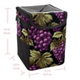 thumbnail image 5 of Grape Foldable Car Trash Can with Lid, Leak-Proof Mini Trash Can, Hanging Storage Bag for Car, 5 of 6