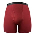 thumbnail image 2 of Boxer Hanes para hombre, Regular Algodón Azul y Vino 2 Piezas Talla CH, 2 of 4