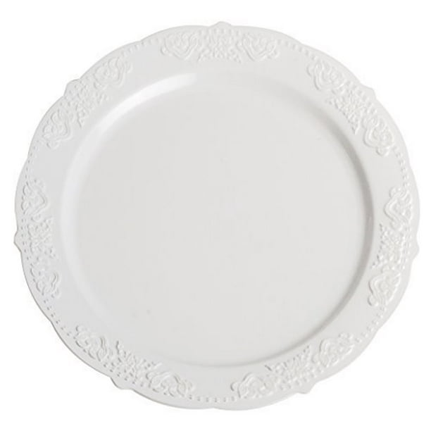 Party Joy 200Piece Dinnerware Set Silver Lines Collection Heavy