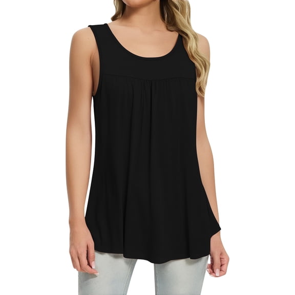 Bovemsi Camisole Tops for Women Women's Tank 2025 Summer Blouses Casual Sleeveless Shirts Ladies Loose Fit Basic Tanks