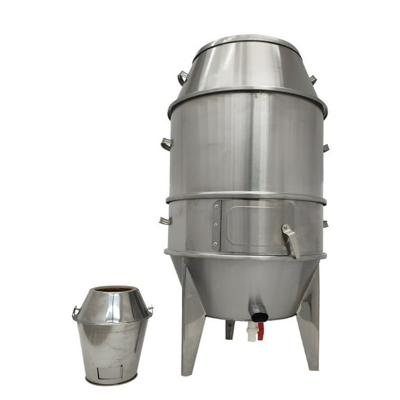 EQCOTWEA Charcoal Roast Duck Oven Barbecue Roaster Grill Oven Stainless Steel 23.6" Dia.