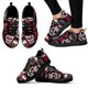 thumbnail image 1 of Zapatillas de deporte ligeras con plataforma y cordones, con estampado de flores y diseño de calavera de azúcar a la moda, zapatillas de tejido de punto transpirables, 1 of 6