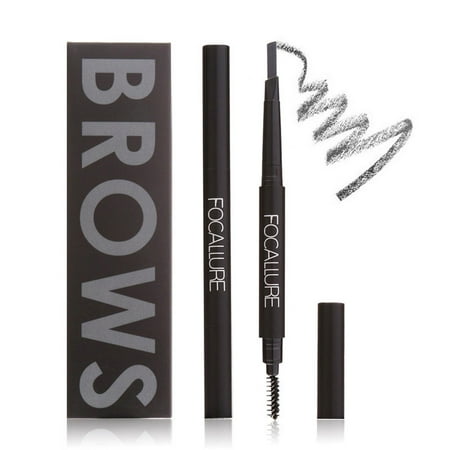 Automatic Eyebrow Pencil with Brow Brush, Waterproof Long-lasting Auto Brows Pen Makeup