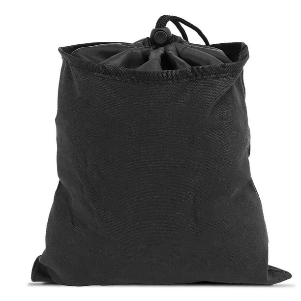 Monstrate Bolsa de forraje para jardín, pequeña cintura de lona plegable, bolsa impermeable para recoger frutas, bolsa organizadora de Jardín y Patio Negro