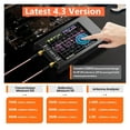 10k-1.5GHz NanoVNA-H4 4inch Vector Network Analyzer HF VHF UHF Antenna ...