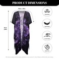 thumbnail image 6 of HELLHERO Polyester Swim Coverup for Summer Lightweight Free Size Summer Cardigan Skull and Rose Pattern, 6 of 6