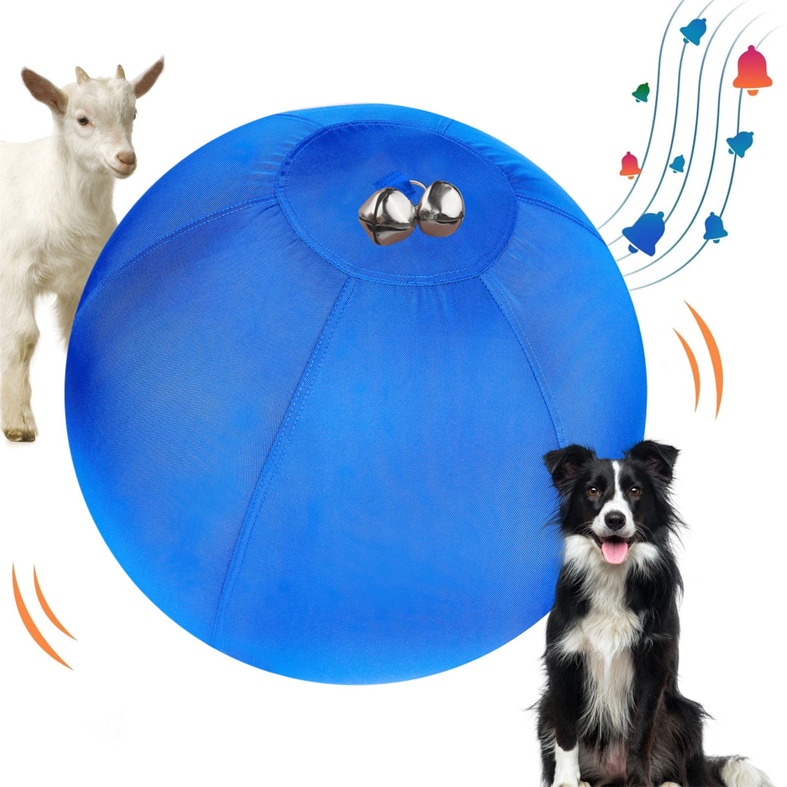 Large Inflatable Dog Toy for Outdoor Fun And Training Heavy Duty Interactive Bouncy Toy for Backyard Play