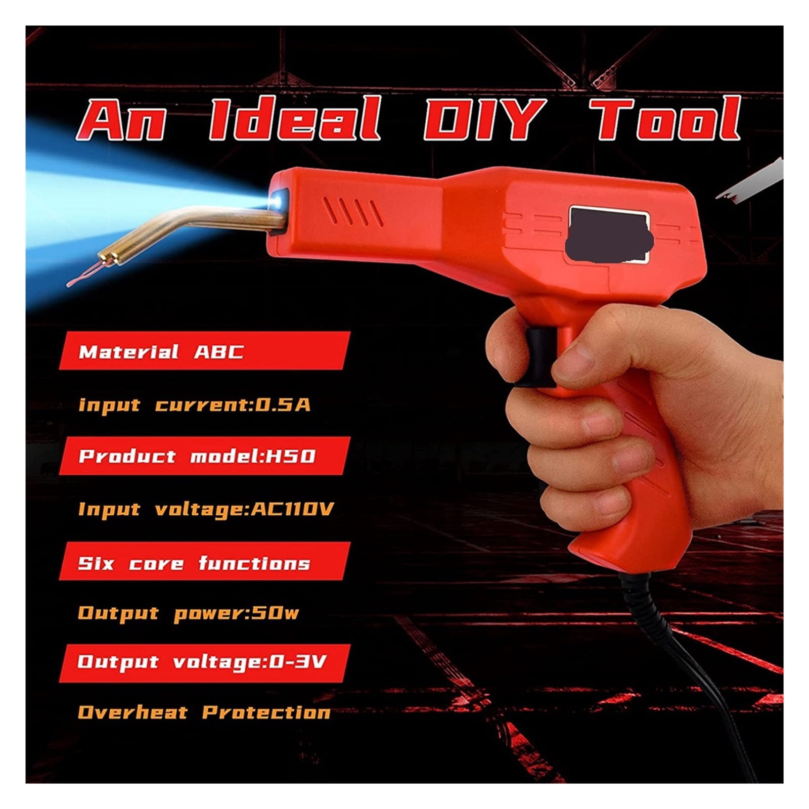 Plastic Welder Gun Hot Stapler Welding Machine Soldering Iron for Plastic Staple PVC Repairing Car