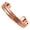 Braided 2, variant on by Touchstone Copper magnetic bracelet Tibetan style. Hand forged with solid and high gauge pure copper. Delicate brass inlay.