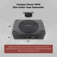 thumbnail image 3 of Rockville SS8P 400w 8" Slim Under-Seat Active Powered Car/Truck Subwoofer Sub, 3 of 10
