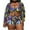 Purple, variant on WREESH Womens 3 Piece Swimsuits Tropical Print Bikini Set with Kimono Beach Cover Ups Fashion Printed Swimwear Multicolor Cover Up Mesh Bikini Swimsuit Set Bathing Suit Red