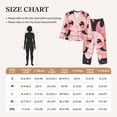 thumbnail image 4 of Picia Chibi Axolotl Sakura Fantasy Pattern Women’s Long-Sleeve Sleepwear Set - Soft 2-Piece Loungewear with Pockets, Comfy PJs for Relaxing Nights-Small, 4 of 7