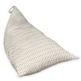 thumbnail image 2 of Abstract Lounger Chair Bag, Minimalistic Chevron Zig Zag Geometric in Pastel Colors, High Capacity Storage with Handle Container, Lounger Size, Blue Grey Pastel Brown, by Ambesonne, 2 of 5