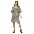 thumbnail image 3 of Moomaya Printed Beach Coverup Kimono Caftan Kaftan Swimsuit Cover Ups For Women, 3 of 6