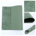 thumbnail image 2 of REGALWOVEN Set of 6 Faux Leather Placemats for Kitchen Dining Table Decor, Washable Table Placemats Wipeable Table Mat Green 18*12in, 2 of 7