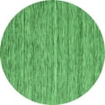 thumbnail image 1 of Ahgly Company Indoor Round Abstract Emerald Green Contemporary Area Rugs, 6' Round, 1 of 4
