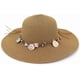 thumbnail image 2 of Lady Foldable Casual Cap Wide Sun Straw Beach Hat Fashion Women Straw Fedora Sun Hats Womens Sun Hats One Size Khaki, 2 of 2