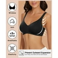 thumbnail image 3 of Cassie Liz Smoothing Wireless Bras for Women Comfort Seamless Bra Full Coverage Push Up Bra Adjustable Padded Bra, 3 of 7