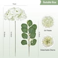 thumbnail image 2 of White Hydrangea Artificial Flowers, Faux Hydrangea Flowers with Stems, Full Heads Silk Fake Hydrangea Flowers for Wedding Bouquet Home Party Decor Centerpieces Floral Arrangements, 2 of 5