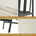 thumbnail image 6 of Odelia Counter Stool Set of 4, Pearl White Boucle, 6 of 8
