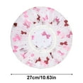 thumbnail image 2 of 3 Pcs Shower Cap for Women, Waterproof Bath Caps, EVA Reusable Shower Caps, Elastic Band Bath Hair Hat, Double Protection Layers Elastic, Medium Size, 2 of 6