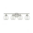 thumbnail image 2 of 4 Light Vanity Light-Mid-Century Modern Style with Modern and Contemporary Inspirations-8.5 inches Tall By 30 inches Wide-Satin Nickel Finish Bailey, 2 of 4